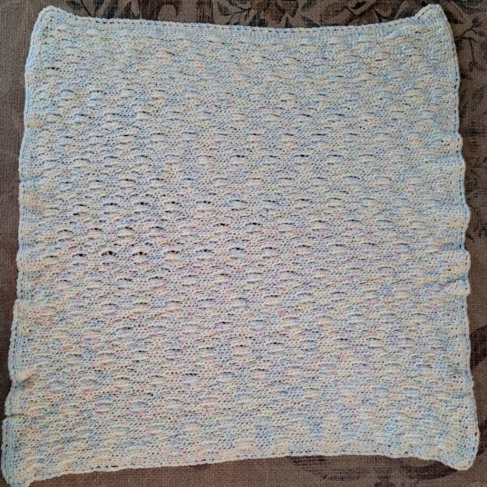 Hand-crocheted Pastel Baby Blanket